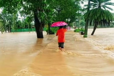 শেরপুরে আগাম বন্যার সতর্ক অবস্থা জারি, আতংকে লাখো মানুষ