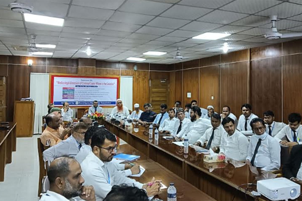 মুন্সিগঞ্জে আইনি সমাধান নিয়ে কর্মশালা