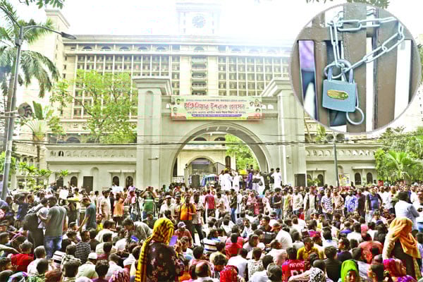 দাবি আদায়ে অনড় ইশরাক সমর্থকরা