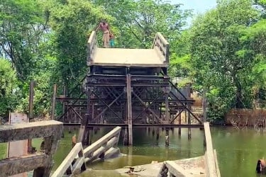 হঠাৎ বিকট শব্দে সেতু ভেঙ্গে খালে, ভোগান্তিতে ১৫ গ্রামের মানুষ