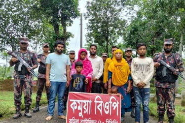 কুমিল্লা সীমান্তে নারী-শিশুসহ ১৩ বাংলাদেশিকে পুশইন