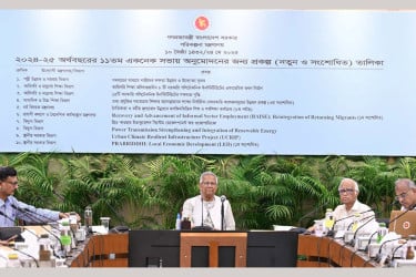 প্রধান উপদেষ্টার সভাপতিত্বে একনেক সভা শুরু