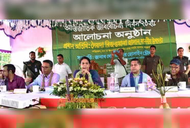 শাল গাছ লাগানো, সীমানা চিহ্নিতকরণ কাজের উদ্বোধন করলেন পরিবেশ উপদেষ্টা