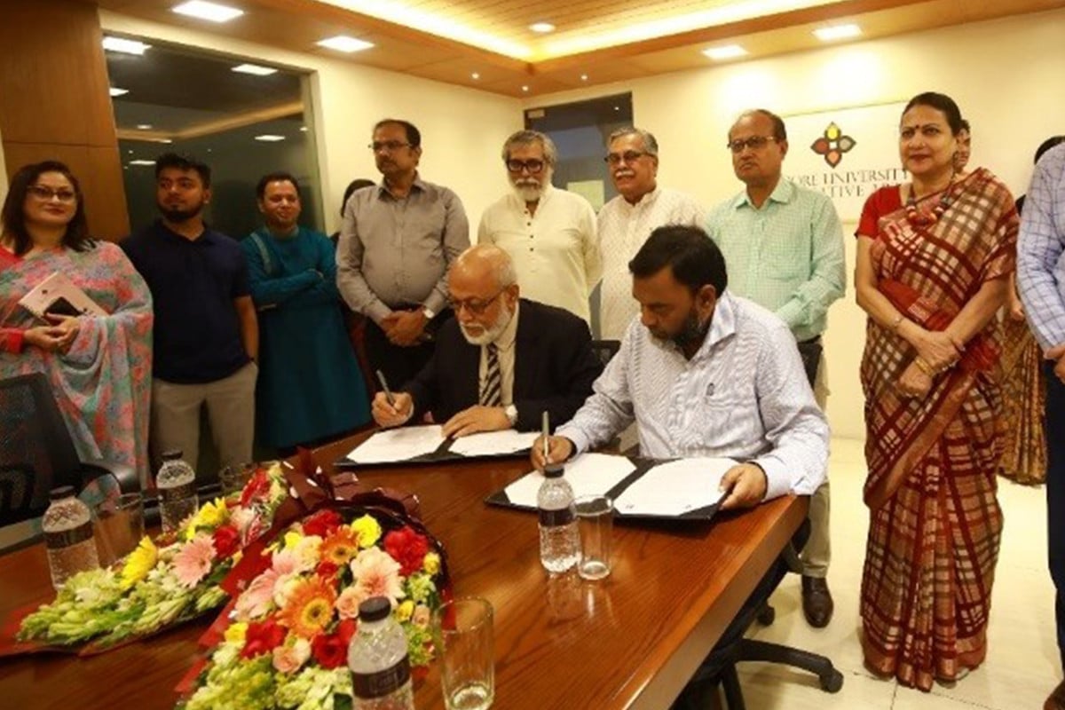 বাউবি ও রবীন্দ্র বিশ্ববিদ্যালয়ের মধ্যে সমঝোতা স্মারক স্বাক্ষর