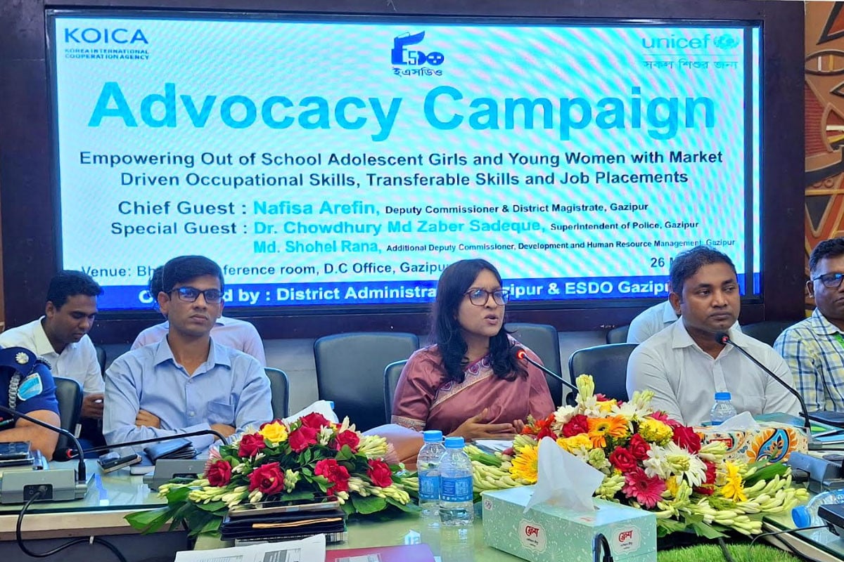কিশোরী ও যুবতীদের ক্ষমতায়নে অ্যাডভোকেসি প্রচারণা অনুষ্ঠিত