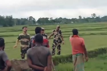 বাংলাদেশে ঢুকে ৬ গরু নিয়ে গেল বিএসএফ, রেখে গেল হাত-পা বাঁধা ব্যক্তিকে