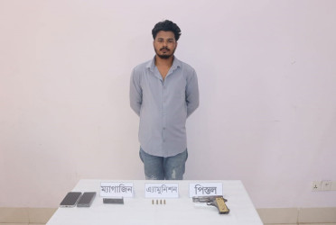 কুমিল্লায় পিস্তলসহ যুবক গ্রেফতার