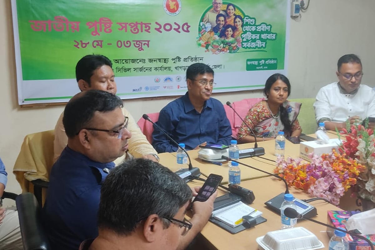 খাগড়াছড়িতে জাতীয় পুষ্টি সপ্তাহের কার্যক্রম শুরু