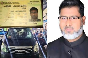 বগুড়ায় আওয়ামী লীগ নেতা রনির মাইক্রোবাস জব্দ