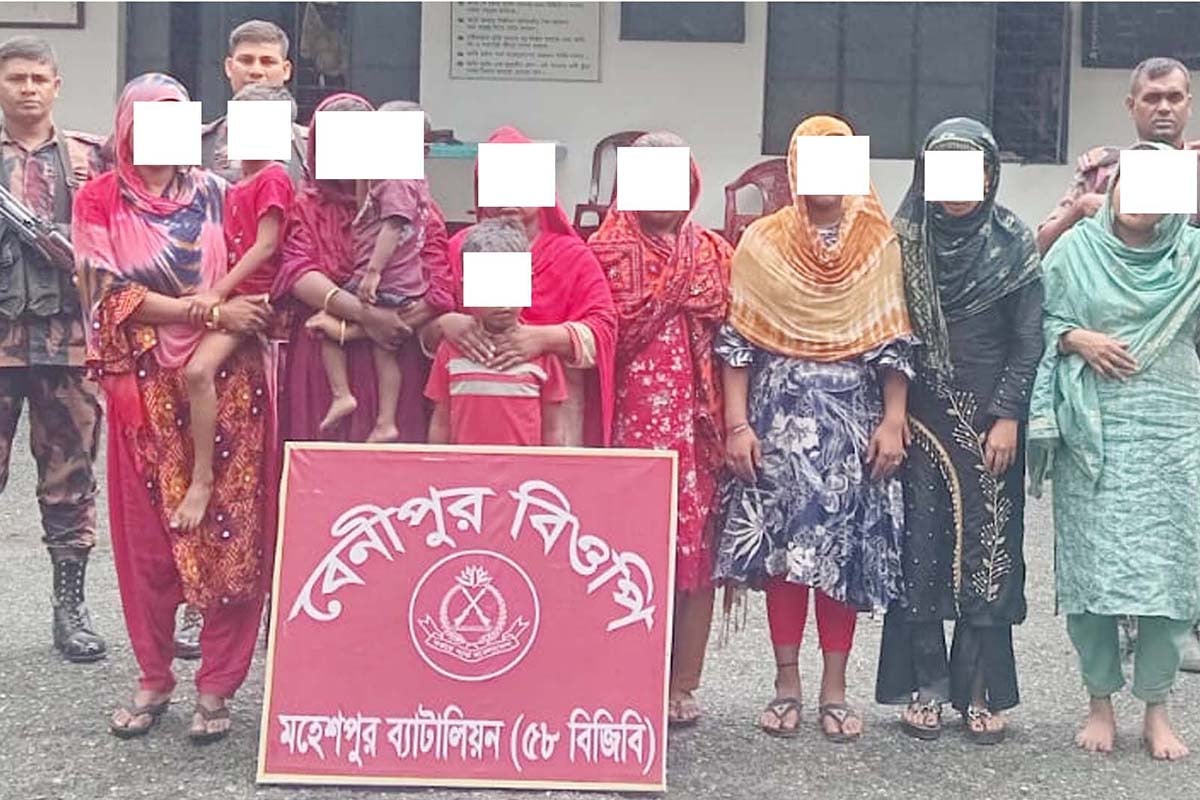 ঝিনাইদহ সীমান্ত দিয়ে ১০ জনকে পুশ ইন করল বিএসএফ