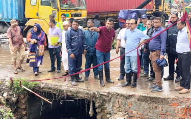 গাজীপুরে মোগর খাল পুনরুদ্ধার কার্যক্রম পরিদর্শন
