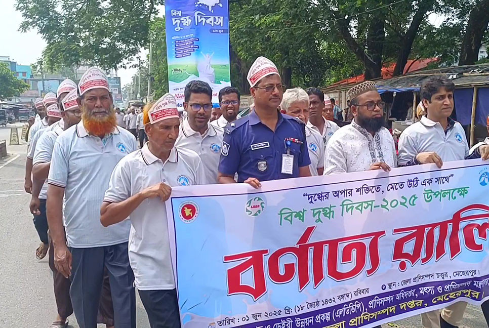 মেহেরপুরে বিশ্ব দুগ্ধ দিবস পালিত