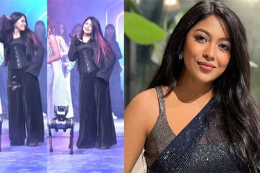 মঞ্চে রোবট কুকুরের সাথে নেচে আলোচনায় জেফার