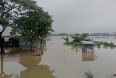 আখাউড়ায় পাহাড়ি ঢলে কয়েক গ্রাম প্লাবিত