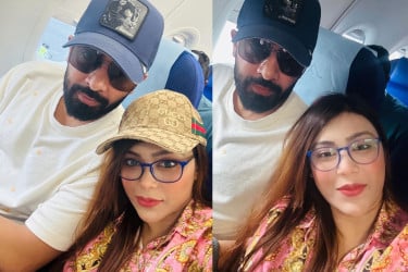 শাকিব খানের সঙ্গে এক ফ্লাইটে কোথায় গেলেন মিষ্টি জান্নাত?