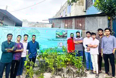সিদ্ধিরগঞ্জে বিশ্ব পরিবেশ দিবসে শতাধিক বাড়িতে বৃক্ষরোপণ
