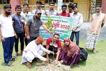 মাগুরায় স্থানীয় যুবকদের উদ্যোগে দিনব্যাপী বৃক্ষরোপণ কর্মসূচি
