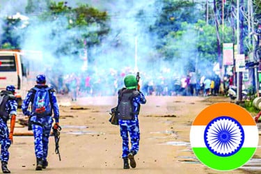 জ্বলছে ভারতের মণিপুর