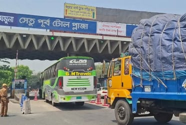 যমুনা সেতু দিয়ে একদিনে ৩১ হাজার যানবাহন পারাপার