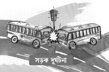 ট্রাকের পেছনে মোটরসাইকেলের ধাক্কায় প্রাণ গেল দুই বন্ধুর