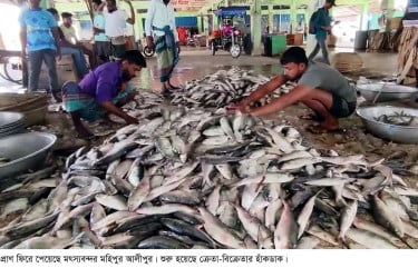 ৫৮ দিনের অবরোধ শেষে সাগরে ফিরল মাছধরা ট্রলার