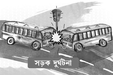 দুই বাসের প্রতিযোগিতায় প্রাণ গেল তরুণীর