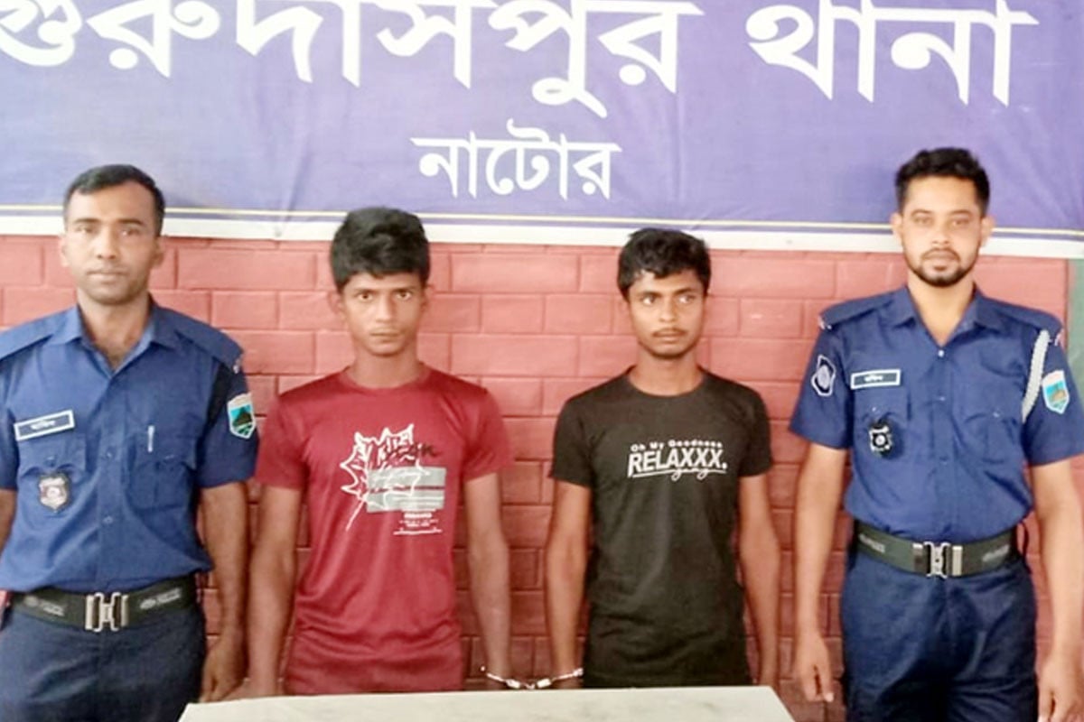চাঁদাবাজির অভিযোগে কিশোর গ্যাংয়ের দুই সদস্য আটক
