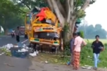 সিরাজগঞ্জে গাছের সাথে ট্রাকের ধাক্কায় আরোহী নিহত