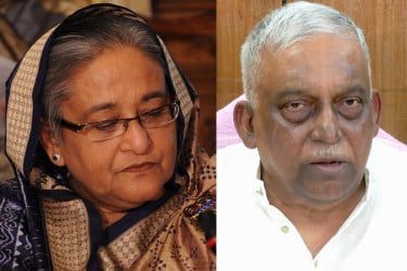 শেখ হাসিনা ও আসাদুজ্জামান খানকে ট্রাইব্যুনালে হাজির হতে পত্রিকায় বিজ্ঞপ্তির নির্দেশ