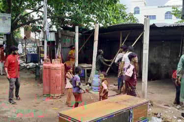 নাসিরনগরে শতাধিক অবৈধ স্থাপনা উচ্ছেদ