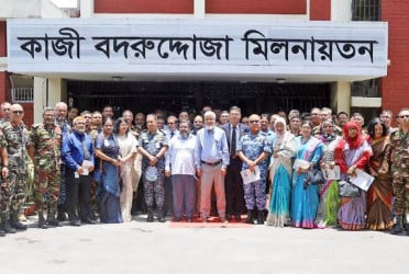 বারি পরিদর্শনে এনডিসি প্রতিনিধি দল, গবেষণা কার্যক্রমে সন্তোষ