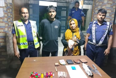 ফরিদপুরে মাদকসহ স্বামী-স্ত্রী গ্রেফতার