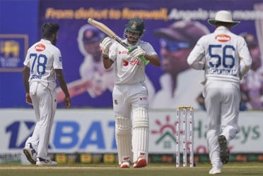 অল্পের জন্য ১৫০ রানের মাইলফলক ছোঁয়া হলো না শান্তর