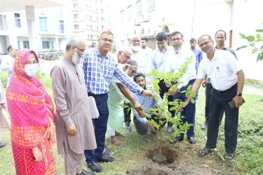 পরিবেশের ভারসাম্য রক্ষা ও টেকসই উন্নয়নে বৃক্ষরোপণ কর্মসূচি অত্যন্ত জরুরি : ডুয়েট উপাচার্য