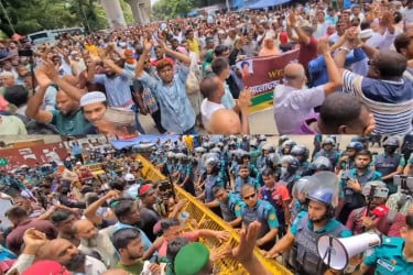 যমুনা অভিমুখে চাকরিচ্যুত বিডিআর সদস্যদের পদযাত্রা, পুলিশের বাধা