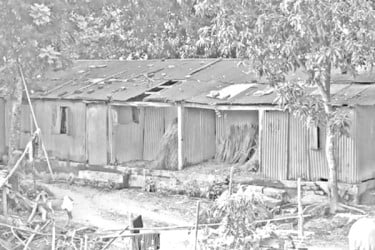 জরাজীর্ণ ঘরে দুর্বিষহ দিন