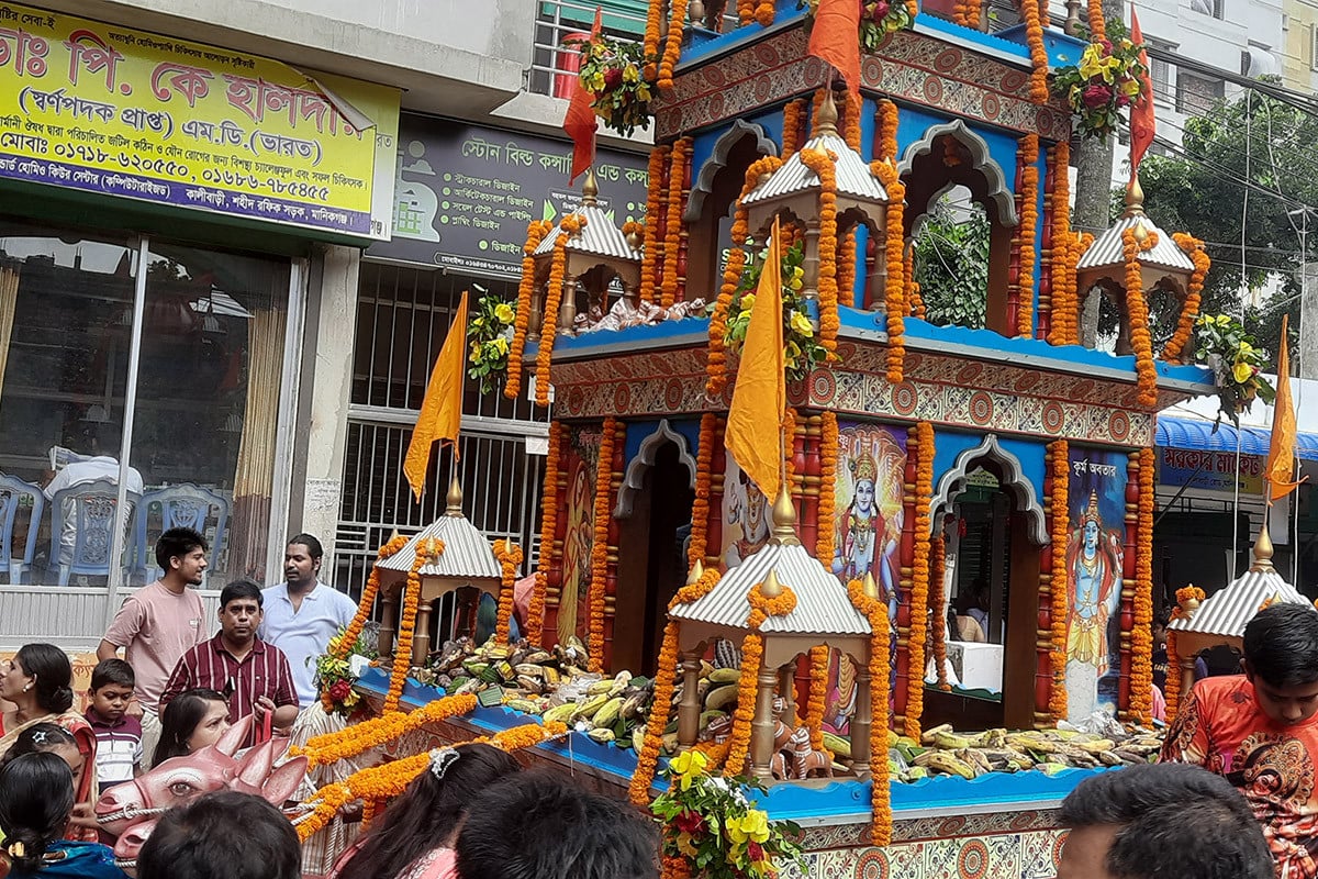 মানিকগঞ্জে রথযাত্রার উদ্বোধন