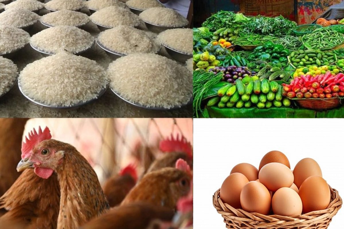 মুরগি-ডিমে স্বস্তি, চড়া চাল ও সবজির দাম