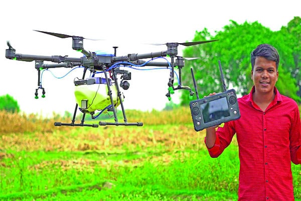 কৃষকের কাজে কিষানি ড্রোন