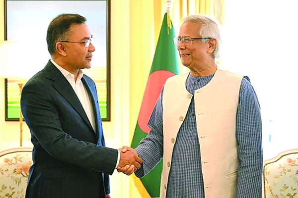 প্রধান উপদেষ্টাকে জন্মদিনের শুভেচ্ছা তারেক রহমানের