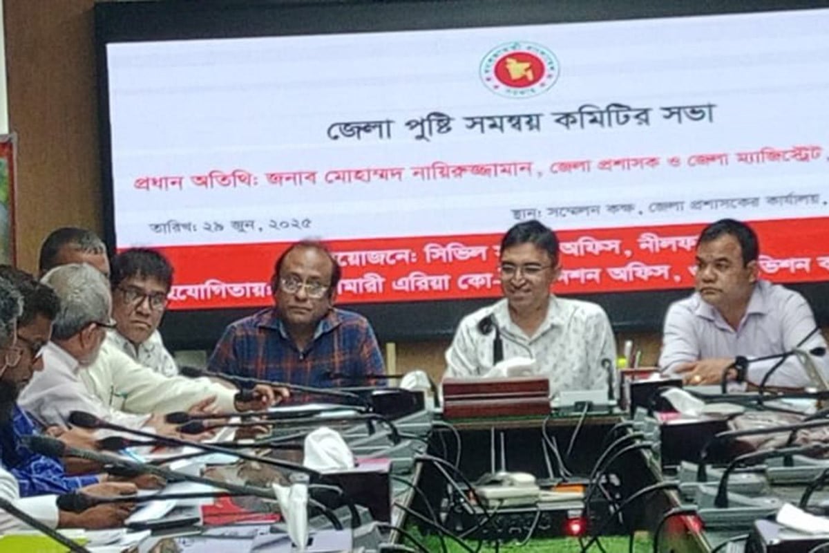 দুই বছরে নীলফামারীতে পুষ্টিহীনতার হার কমানোর পরিকল্পনা