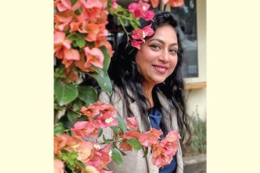 ফুলের বাগানে রাতের আলো