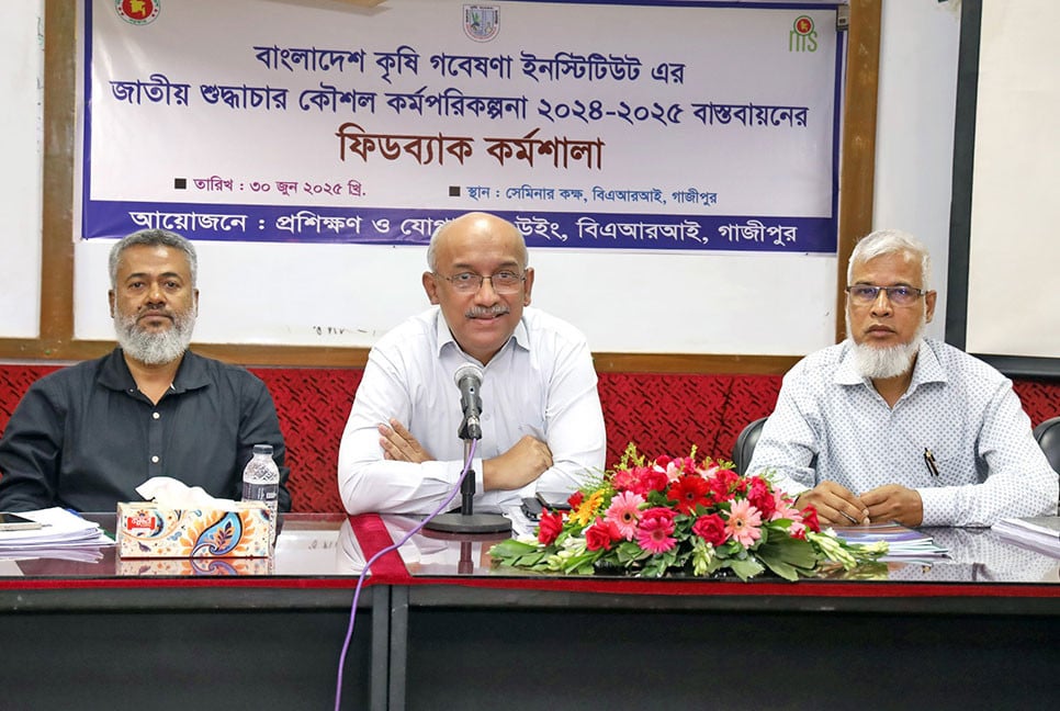 বারিতে জাতীয় শুদ্ধাচার কৌশল শীর্ষক কর্মশালা