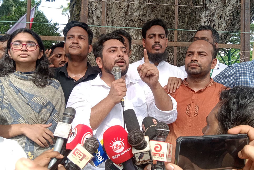 জুলাই আন্দোলন ভয় ভেঙে দিয়ে নির্ভয়ে কথা বলতে শিখিয়েছে: নাহিদ ইসলাম