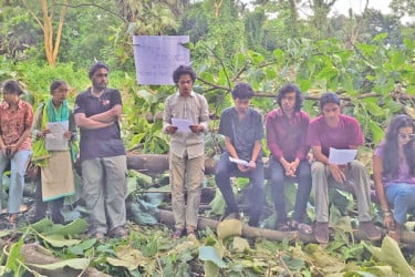 অনুমতি ছাড়াই জাবিতে অর্ধশত গাছ কাটায় ক্ষোভ শিক্ষার্থীদের