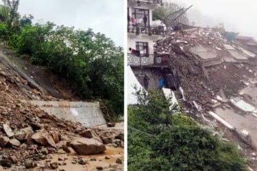 হিমাচলে ভারী বৃষ্টিতে বিপর্যয়, নিখোঁজ অনেকে