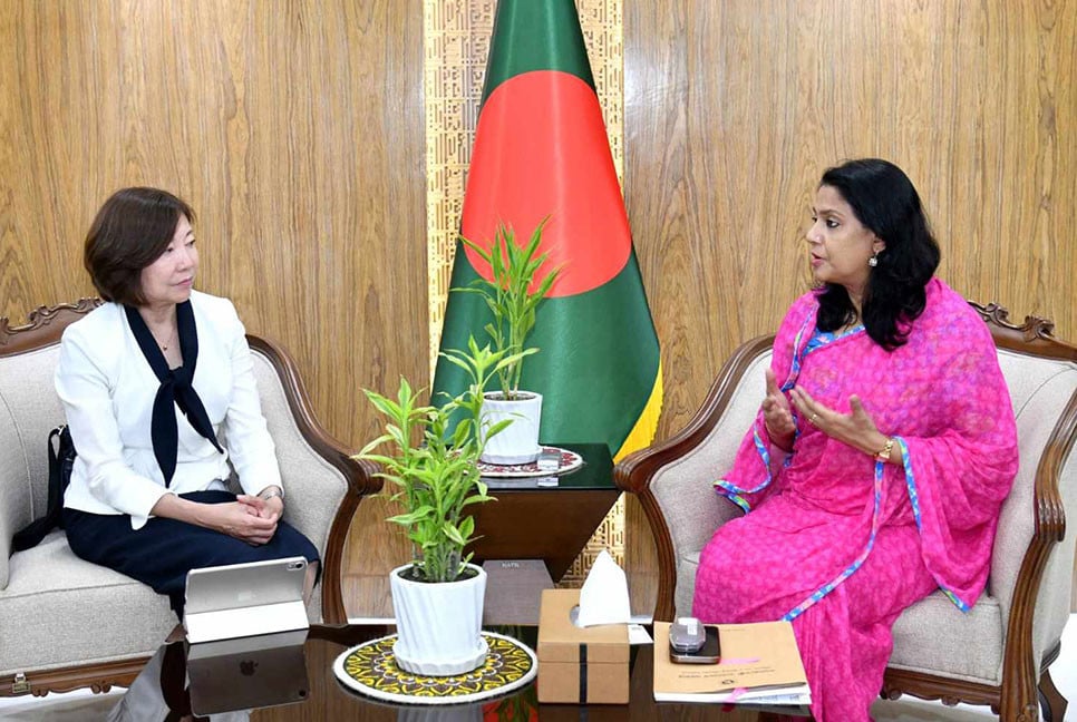 পরিবেশ উপদেষ্টার সঙ্গে জাইকার নির্বাহী সিনিয়র ভাইস প্রেসিডেন্টের বৈঠক