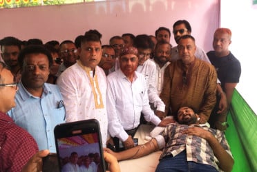 জুলাই গণঅভ্যুত্থান স্মরণে ব্রাহ্মণবাড়িয়ায় ড্যাবের রক্তদান কর্মসূচি