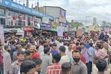 সাবেক এমপি জাফর আলমের বিচার দাবিতে বিএনপির বিক্ষোভ