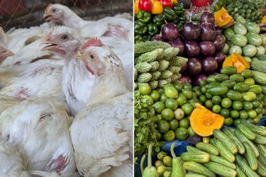 সবজির বাজার চড়া, সহনীয় মুরগির দাম